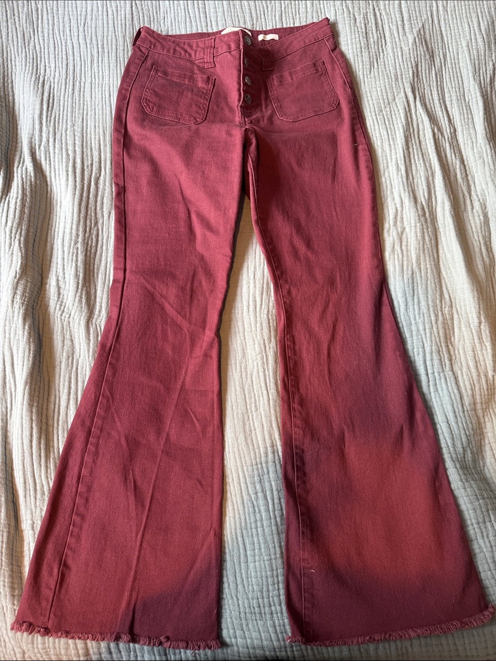 Celebrity Pink Re:generation Stretch Jeans in Burgundy